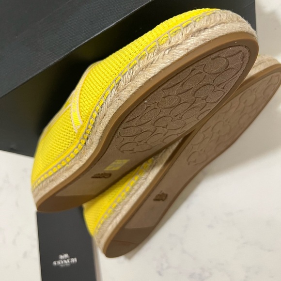 Coach Yellow Espadrille Flats - Picture 9 of 13